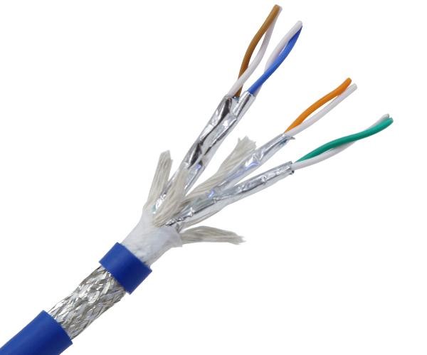 Nippon Labs CAT8.2 Bulk Ethernet Cable, 40G CMR, 23AWG Solid Copper, Dual Shielded S/FTP - 500FT